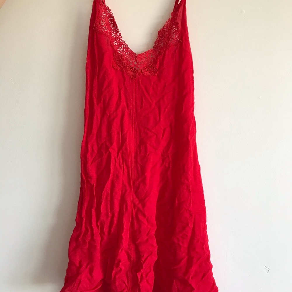 Free People Red Mini-Dress